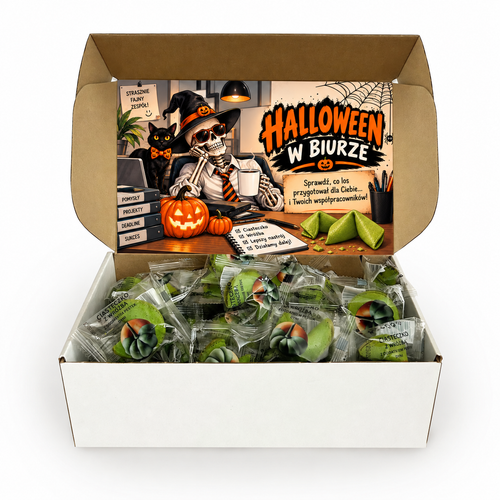Ciasteczka z wróżbą Halloween w biurze – dla dorosłych