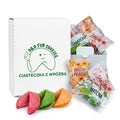 Zestaw 18 kolorowych ciasteczek z wróżbą Matcha, Sakura i White Peach