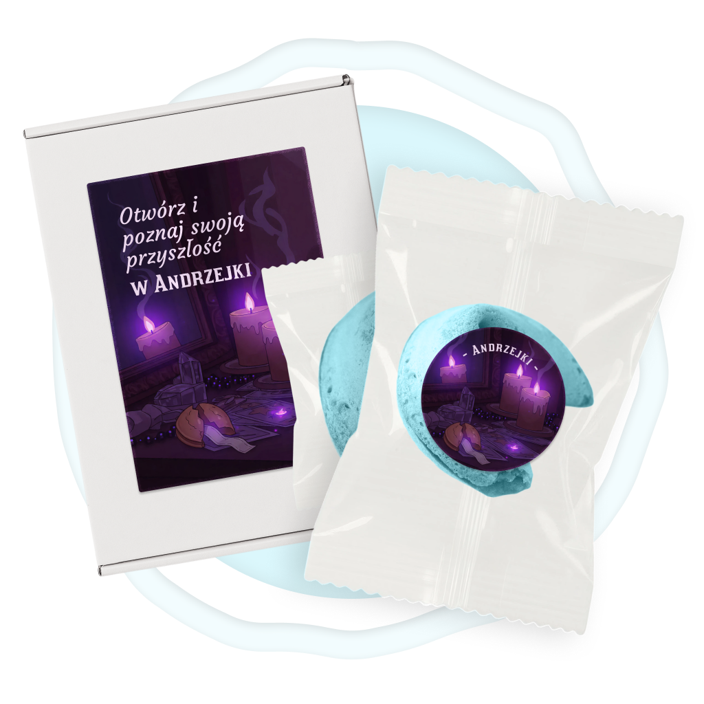 Otwórz i poznaj swoją przyszłość w Andrzejki (Niebieskie)
