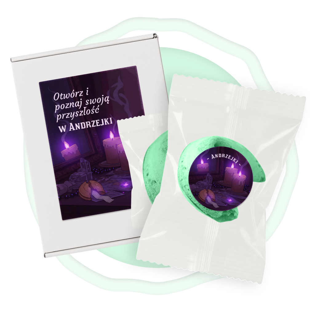 Otwórz i poznaj swoją przyszłość w Andrzejki (Zielone)