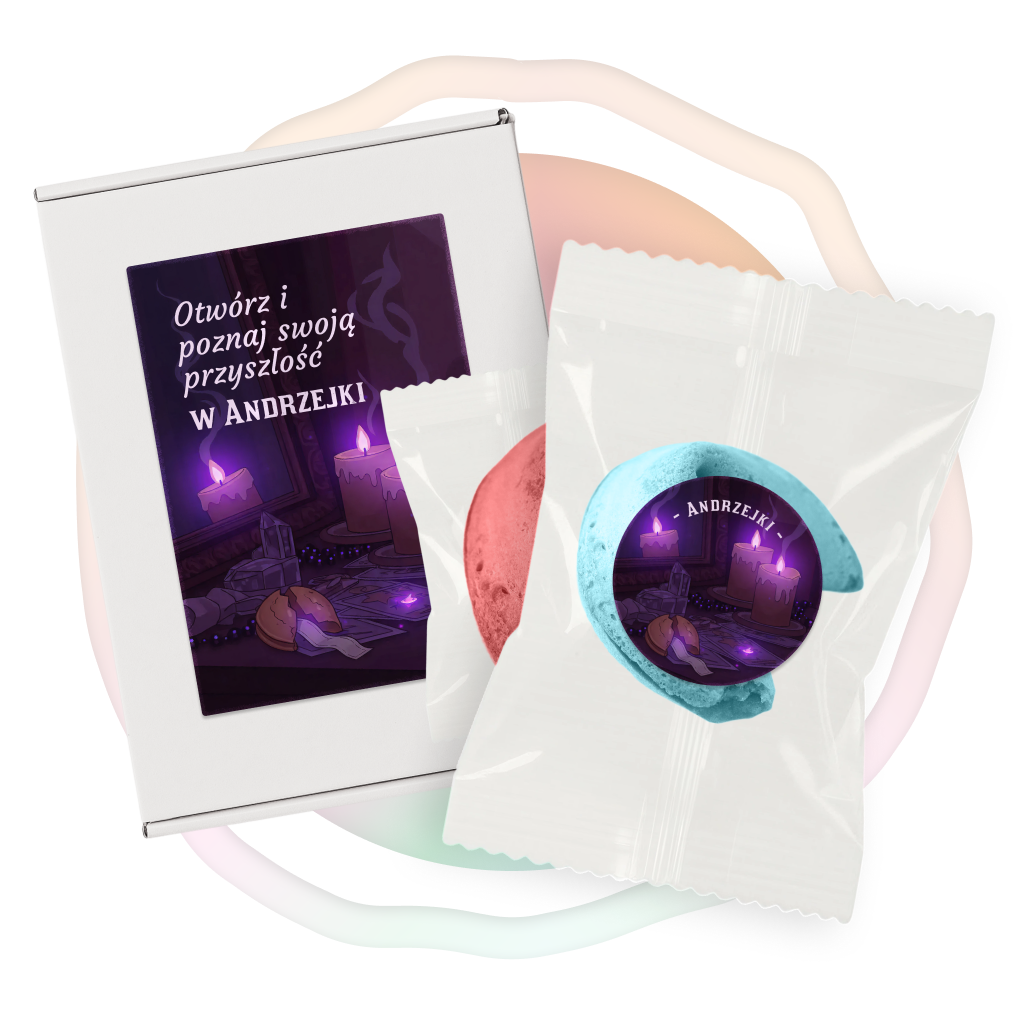 Otwórz i poznaj swoją przyszłość w Andrzejki (Różnokolorowe)