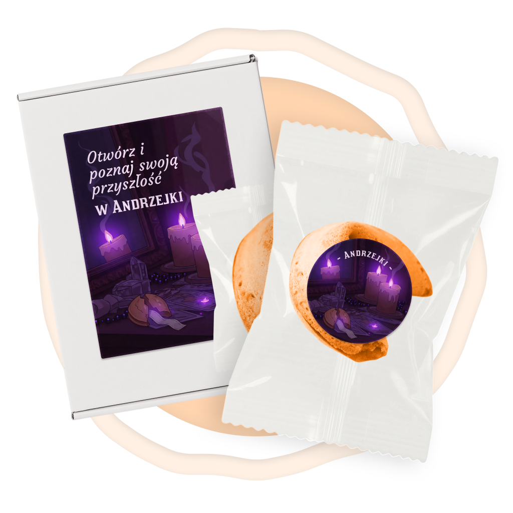 Otwórz i poznaj swoją przyszłość w Andrzejki (Pomarańczowe)